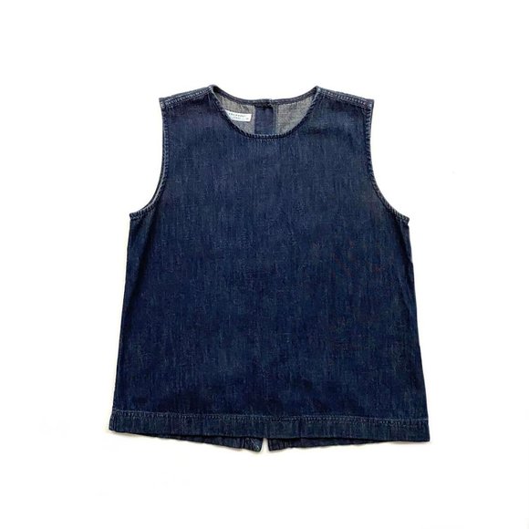 Equipment Sleeveless Denim Top